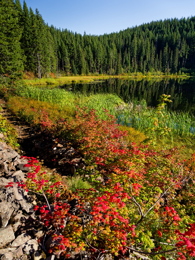 Above: Ann Lake and some Fall Color