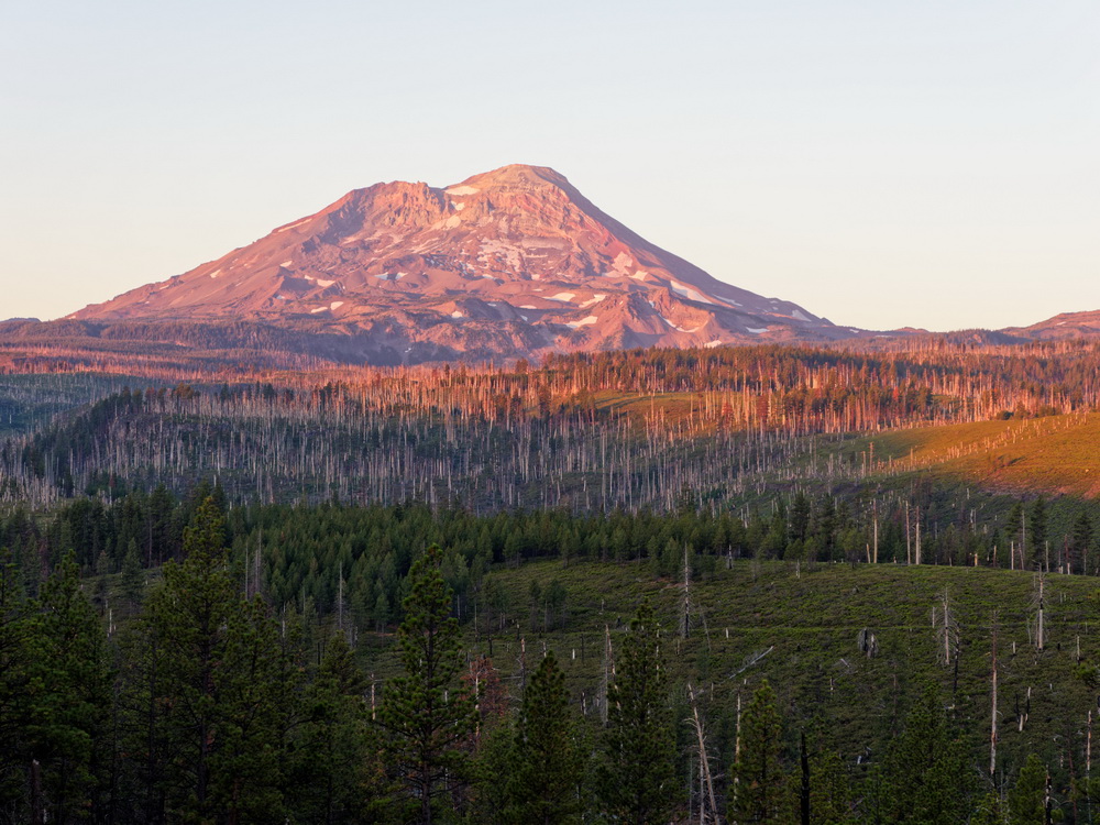 Above: South Sister at sunrise.