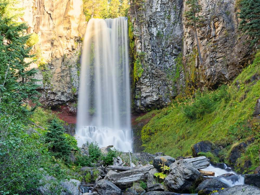 Above: Tumalo Falls