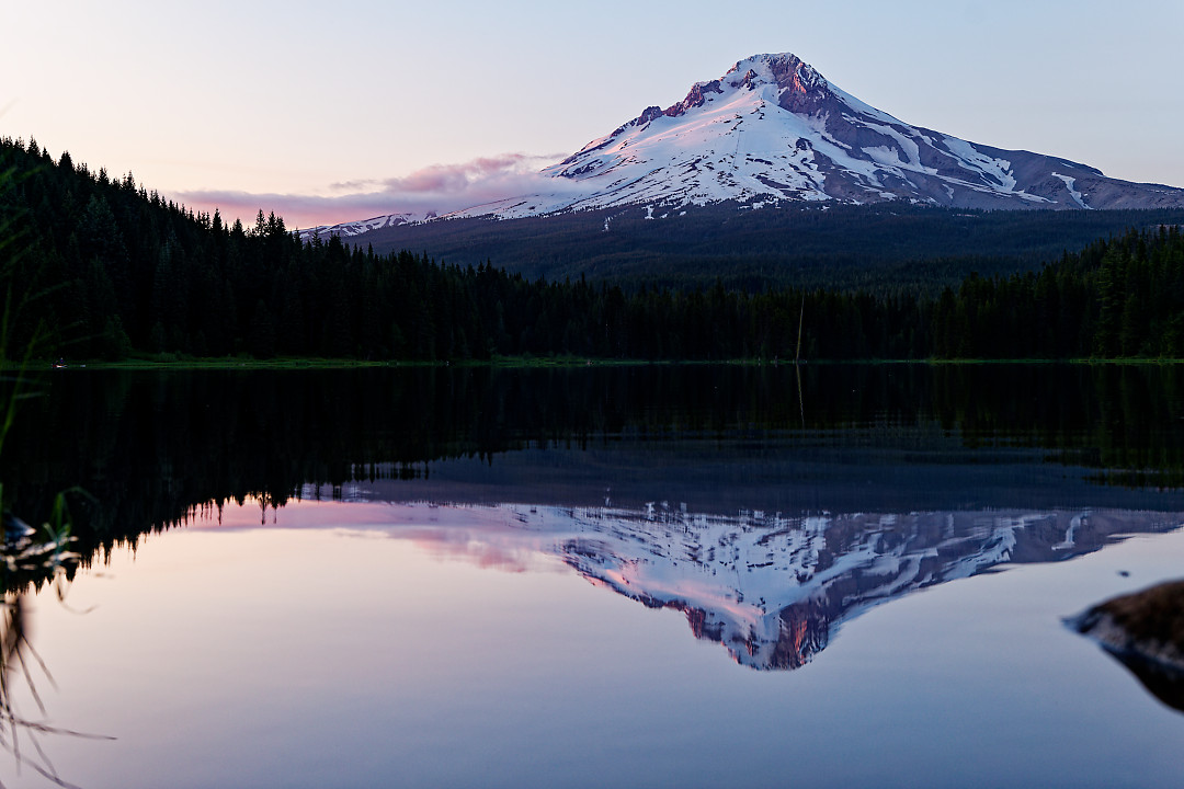 Above: Sunset view of Hood at Trillium.