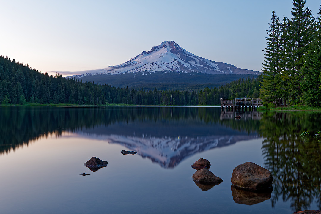 Above: Trillium Lake in early June.
